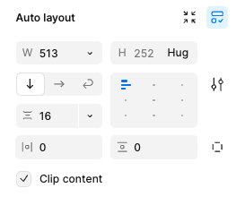 Auto-layout options